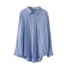 [Oufan] 7900 Camisa Feminina Senso de Design Nicho 2022 Outono Nova Moda Estilo Hong Kong Camisa