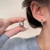 Aretes de Acero de Titanio con Estilo Hepburn Francés Retro Gota de Agua Luz Lujo Sensación de Alta Gama Aretes Elegantes para Mujer que Combinan con Todo