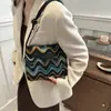 Bolsa de ombro da moda deste ano, versátil, estilo ins, feminina, novidade primavera 2024, estilo coreano, bolsa tiracolo xadrez, bolsa tote