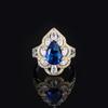 2023 Nuevo Anillo transfronterizo TikTok venta caliente micro diamante incrustado anillo abierto de alta gama Dama anillo estilo corte retro
