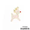 Navidad aleación gota de aceite pequeño colgante accesorios Papá Noel árbol de Navidad pulsera collar pendientes accesorios diy
