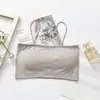 Top de tricô tomara-que-caia com amarração, estilo popular sem costura no Sudeste Asiático, camisole pequeno para meninas, regata anti-exposição para estudantes, versátil