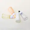 Botella dispensadora de plástico cónica portátil de 50 ml para aceites esenciales, Botella gotero Pet de alta transparencia con forma especial, Botella vacía para líquido de esencia