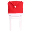 Decorações de Natal Arranjo Criativo Festa de Feriado Mesa de Jantar Capa de Cadeira Capa de Cadeira de Restaurante Chapéu de Natal