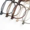 Gafas Planas Anti Luz Azul para Mujer, Protección Ocular de Alta Definición, Montura Clásica Retro Linda Ovalada para Gafas de Miopía 22012