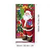 Coupletos de Natal Novos Transfronteiriços Decorações de Festa de Feriado Tecido de Fundo de Natal Bandeiras de Cenário Bandeiras Penduradas Customização de Coupletos