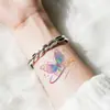 Pegatinas de Tatuaje de Mariposa Coloridas con Brillo de Estrella, Pegatinas de Tatuaje Impermeables de Larga Duración para Brazos y Piernas de Niñas, Adecuadas para Actividades y Citas, Pegatinas de Maquillaje Frescas