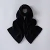 Venta al por mayor de fábrica 100% Cachemir Transfronterizo Otoño/Invierno Nuevo Felpa Moda Grueso Cálido Braga para el Cuello Protector de Cuello Bufanda de Protección contra el Frío