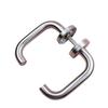 Acero Inoxidable Estándar Europeo 304 Manija de Puerta Cortafuegos Acero Puerta Limpia Puerta Médica Manija de Puerta de Canal Manija de Doble Codo