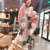 Chaveiro Criativo de Acrílico com Contas de Queijo Pulseira de Menina Enfeites para Pendurar Chaveiro de Carro Pingente de Bolsa Pequeno Presente