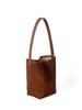 2024 Inverno Novo Design de Nicho Camurça Bolsa Balde Estilo Coreano All-match Commuter Grande Capacidade Bolsa de Ombro Portátil
