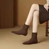 Nueva colección de otoño 2026: Botines elegantes y retro para mujer, con punta fina, ajuste cómodo, diseño elegante y efecto adelgazante.