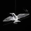 Colibri de acrílico para casamento decoração de hotel pássaro de cristal teto teto decoração de ar pingente de pássaro