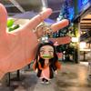 Llavero de Figura de Anime Demon Slayer Muñeca Colgante de Llave Adorno para Coche Llavero Tanjiro