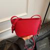 Mini Bolsa Exquisita Feminina 2025 Nova de Verão Versátil Bolsa Transversal Fashionável Super Popular Estilo Ocidental Bolsa de Ombro tipo Balde