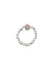Anillo elástico con cuentas sonrientes de colores para mujer, diseño de nicho coreano, anillo ajustable para dieta de celebridades de Internet, moderno