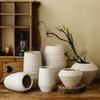 Vaso de cerâmica estilo ins Meijia Hui de alto valor retrô para decoração de ornaments de sala de estar, casa de temporada, arranjo de flores secas
