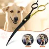 Las cortapelos curvas Wingsbro de 7.0 pulgadas en color negro y dorado, que se doblan hacia abajo, son adecuadas para abrir y cerrar el pelaje de los perros, para peinar y para esteticistas de mascotas.