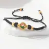 Pulsera trenzada Círculo Qiankun, estilo Nudo Chino, Símbolo de Manzana y Deseo, Fragmentos de Plata, 0 kg Atracciones Turísticas, Fabricante Transfronterizo, Venta al por Mayor de Joyería