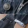 Jeans de Algodón Lyocell Tencel de Gama Alta para Hombre, Color Sólido, Verano, Ultra Delgados, Transpirables, Suaves, Pantalones Rectos Sueltos de Negocios