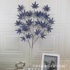 Venta al por mayor de fábrica simulación integrada Hoja de Arce boda salón de bodas piso de plástico fila flor artificial flor decorativa Accesorios de guía de camino Flor