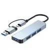 Conversor Hdtv Hd para Tipo-C Estação de Docking Multifuncional para Celulares e Computadores Dock de Expansão Multi-Porta USB