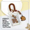 Portatarjetas Transparente Shaker para Hobby Etiqueta de Nombre para Estudiante Tarjeta de Campus Portatarjetas IC En Stock Lanyard para Empleado Funda Protectora para Tarjeta de Identificación de Fábrica