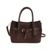 2026 Nuevo Estilo Bolso Cubo Simple Plisado Moda Primavera y Verano Bolso de Hombro Cruzado Bolso de Mano de Cuadros Nicho Bolso Pequeño para Mujeres