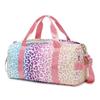 Fabricante Transfronterizo Venta al por Mayor Bolsa de Viaje para Mujer Gran Capacidad Impermeable Estampado de Graffiti Bolsa Deportiva para Natación Fitness Bolsa de Viaje