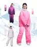 Jaqueta de Ski Suprema para Mulheres, Jaqueta Profissional Impermeável 3L para Snowboard, Nova Jaqueta de Ski Double-Board para Homens