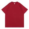 Algodão 400g Pesado Algodão de Fibra Longa Branco Puro Algodão Puro Camiseta de Manga Curta Verão Gola Redonda Solta Versátil Camiseta Básica
