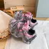 Zapatillas de moda para niños colección otoño 2026: zapatos casuales de malla transpirable para niñas, zapatos tipo dad de moda para niños