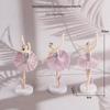 Decoração de Bolo Fada das Flores Enfeites Menina Bailarina Elfo Princesa Fada Anjo Boneca Plug-In para Mesa de Sobremesas