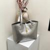 Bolsa de Mão Vintage Texturizada para o Dia a Dia 2025 Moda Casual Ombro Axila Bolsa de Mão Tote Grande Capacidade para Trabalho