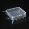 Caja de almacenamiento transparente abatible fabricantes nueva directa rectangular de PP caja para tarjetas accesorios cable de datos almacenamiento de artículos varios