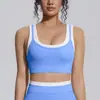 Nuevo conjunto de seis piezas de nylon de colorblock transfronterizo, doble cara, sin costuras, ajustado, para yoga, deportes, correr y fitness