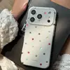 Funda de Teléfono Sencilla con Puntos de Colores Chapada en Oro para Apple iPhone 15, Adecuada para Apple 17/16 Pro Max, Cubierta Anti-Caídas