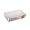 Caja Plegable Desechable, Caja Rectangular Engrosada para Papas Fritas, Nuggets de Pollo, Filetes de Pollo Frito, Caja de Snacks, Caja Abierta para Llevar