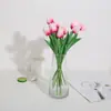 Fabricante Punto Simulación Tulipán Flor Artificial Sala de Estar Dormitorio Decoración Adorno Floral Al por Mayor Tulipán de Simulación