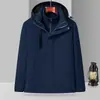 Chaqueta exterior 3 en 1 con logo personalizado, forro interior desmontable, chaqueta de plumas de dos piezas