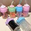 Laços de Cabelo Descartáveis de Lata Desenho Animado Anéis Coloridos para Cabelo Novos Espessos Resistentes à Tração Não Quebram Elásticos Acessórios de Cabelo