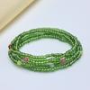 Cadena Corporal Transfronteriza Europea y Americana con Cuentas de Vidrio, Cadena de Cintura de Joyería Hecha a Mano Elástica con Accesorios de Colgante de Pez Mano Mágica a la Moda
