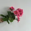 Flores de Begônia Artificiais Mais Vendidas na Amazon Temu Transfronteiriças, Flores Artificiais para Casamentos, Decoração de Casa, Sala de Estar, Flores de Seda de Gerânio