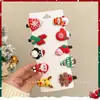 Grampos de Cabelo de Natal Europeus e Americanos Cruzados Acessórios de Cabeça para o Natal Acessórios de Cabelo Clipe Bico de Pato do Papai Noel Atacado de Pequenos Produtos de Yiwu