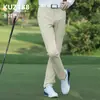 Pgm Pantalones de Golf para Hombre Pantalones de Otoño e Invierno Pantalones Deportivos Elásticos con Cremallera Bolsillo con Solapa Pantalones de Hombre Ropa de Golf
