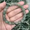 Transmissão ao Vivo de Fornecimento de Pedras Naturais Soltas, Pulseira de Jade Verde, Pulseira de Jade Água Azul Unissex