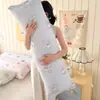 Almohada de algodón suave y esponjosa lavable, grado A para maternidad e infancia, modelo nuevo 2026, sin agentes fluorescentes ni aminas aromáticas, almohada larga para uso doméstico