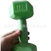 Mancuerna con relleno de arena fabricantes de mancuernas comerciales al por mayor especial para gimnasio de goma fija hexagonal
