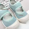 Tênis de Lona Infantil Verão Meninas Novos Sapatos para Crianças Pequenas Casuais Solado Macio Sapatos de Tecido para Bebê Creche Interno Sapatos Brancos