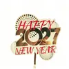 Copyright Wholesale 2027 Año Nuevo Decoraciones Acrílicas para Pastel Feliz Año Nuevo Adornos para Pastel de Fiesta de Año Nuevo
